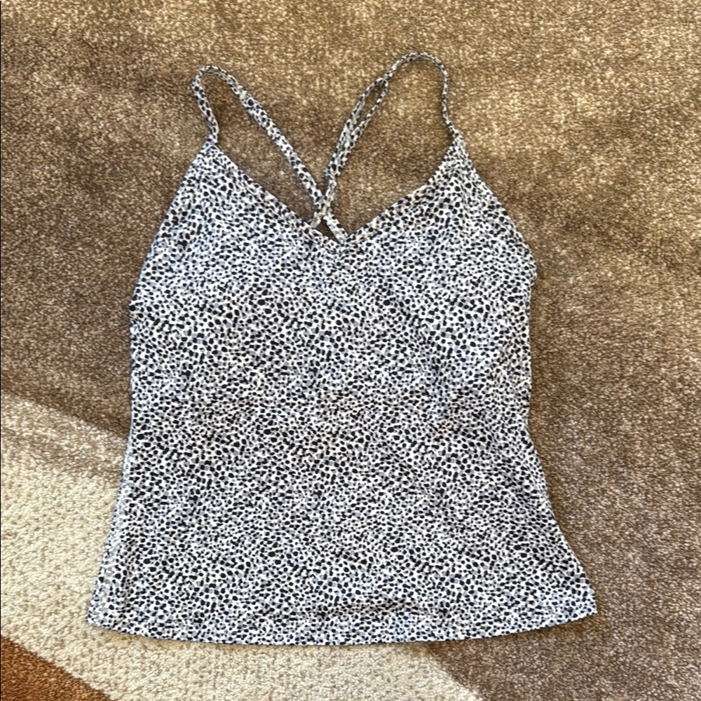 Old Navy Black and White Spotted tank